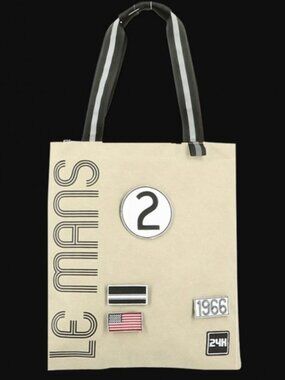 24h Le Mans Legende Tote Official Supply Canvas Auto Racing Sporty NWT
